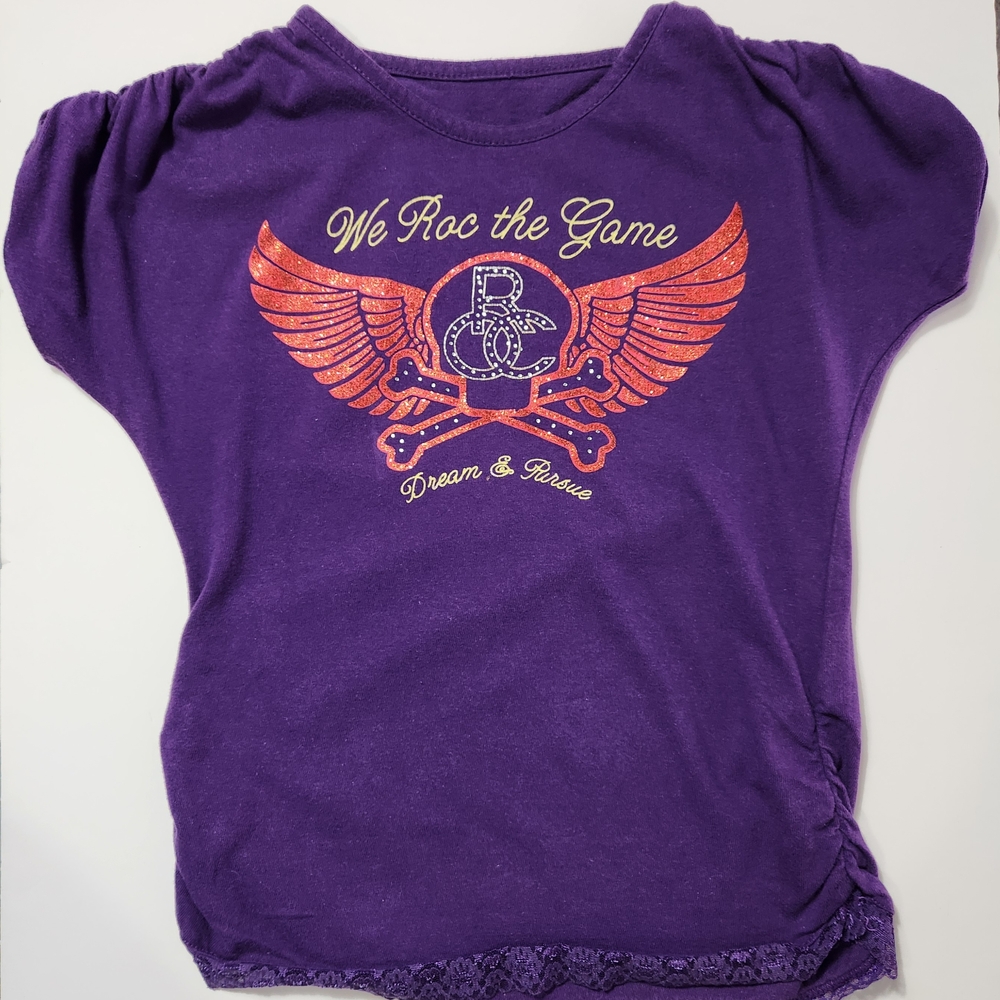 🩷Rocawear Vintage Y2K Style Purple Girl's Tee Size: 12/14
